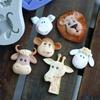 Креативная форма в стиле животных, ручная работа, 3D силиконовая форма для украшения мастичного торта, сахарного торта, шоколадная форма, формы для мыла, аксессуары