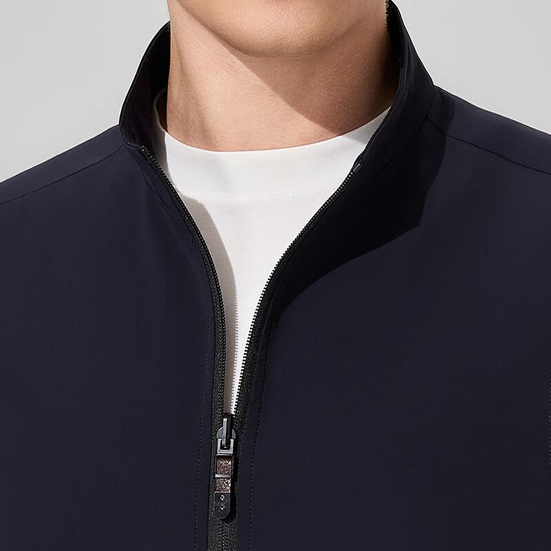 Мужской жилет-кардиган из тонкой шерсти мериноса двусторонней вязки