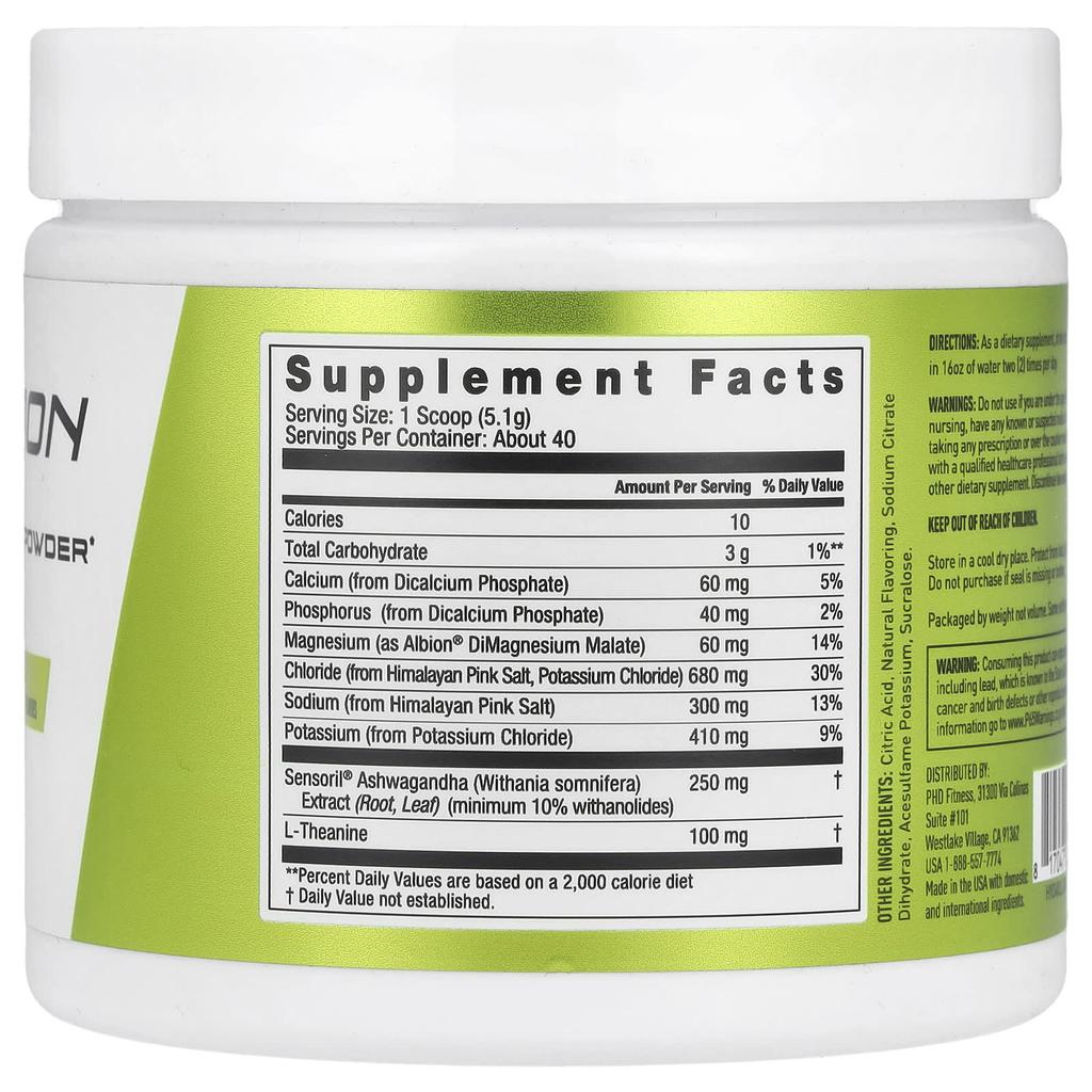 JYM Supplement Science Hydration, Electrolyte Powder, Lemon Lime, 7.2 Oz (204 G)