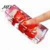 Non Rebound Squeeze Toys Clear Bar Toy with Fake Fruit Inside, Stress Relief Shapeable Soft TPR Fidget Gadgets Stick Sensory Toy, Transparent