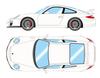 Модель EIDOLON Porsche 911 GT3 Clubsport 2010 Carrera White Готовая модель EM721B 1/43 (997.2)