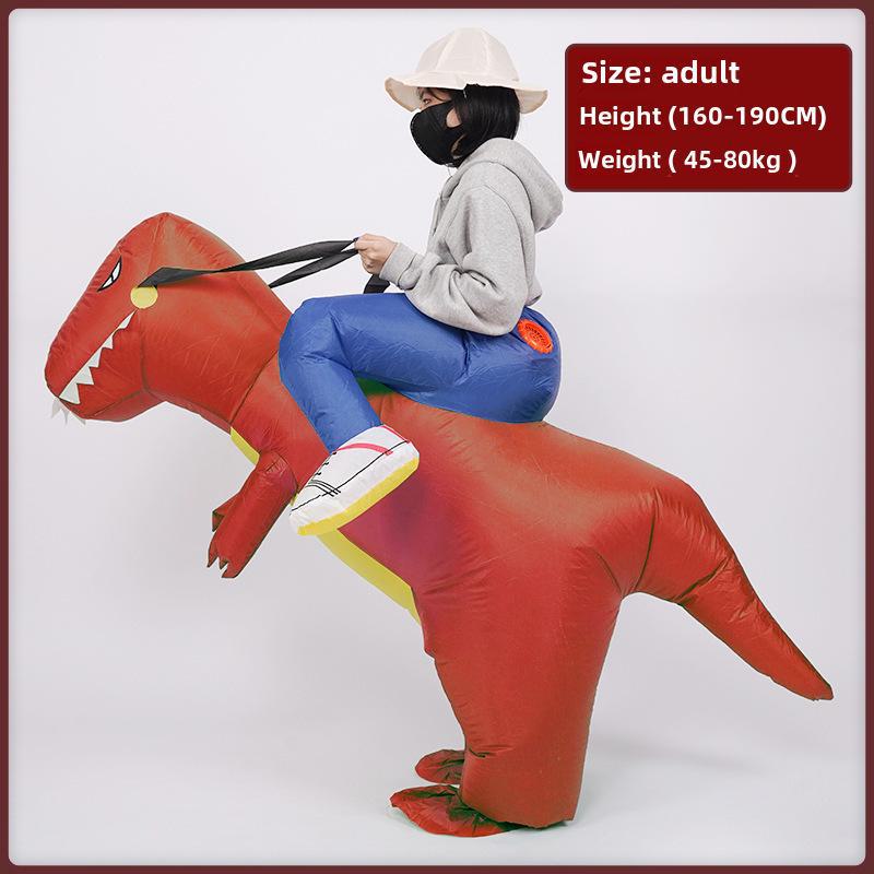 Надувной костюм динозавра для детей и взрослых – наряд на Хэллоуин в мультяшном стиле