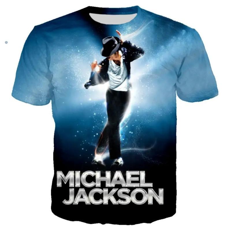 Michael Jackson Printed 3D T-shirt Unisex Summer Casual Streetwear