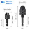 Новый 4 шт. 1/4" Шестигранный хвостовик Бесключевой патрон для дрели Адаптер Биты Быстросменный Конвертер Драйвер