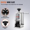 Manual Wire Stripping Machine, 0.06''-1.18'' Copper Stripper with Hand Crank or Drill Powered, Visible Stripping Depth Reference, Portable Aluminum