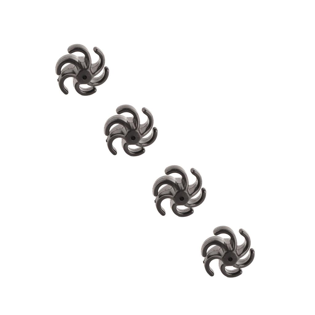 4Pcs Archery Bow String Stabilizer Rubber Recurve Compound Bow Bowstring Silencer Shock Dampener Black