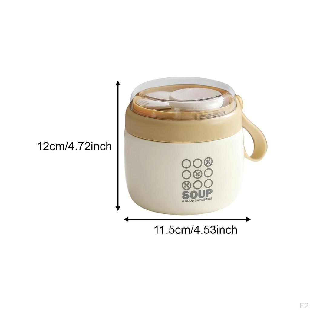 Bento Box with Detachable Food Storage Jar, Thermal Mug for Students And Office Use