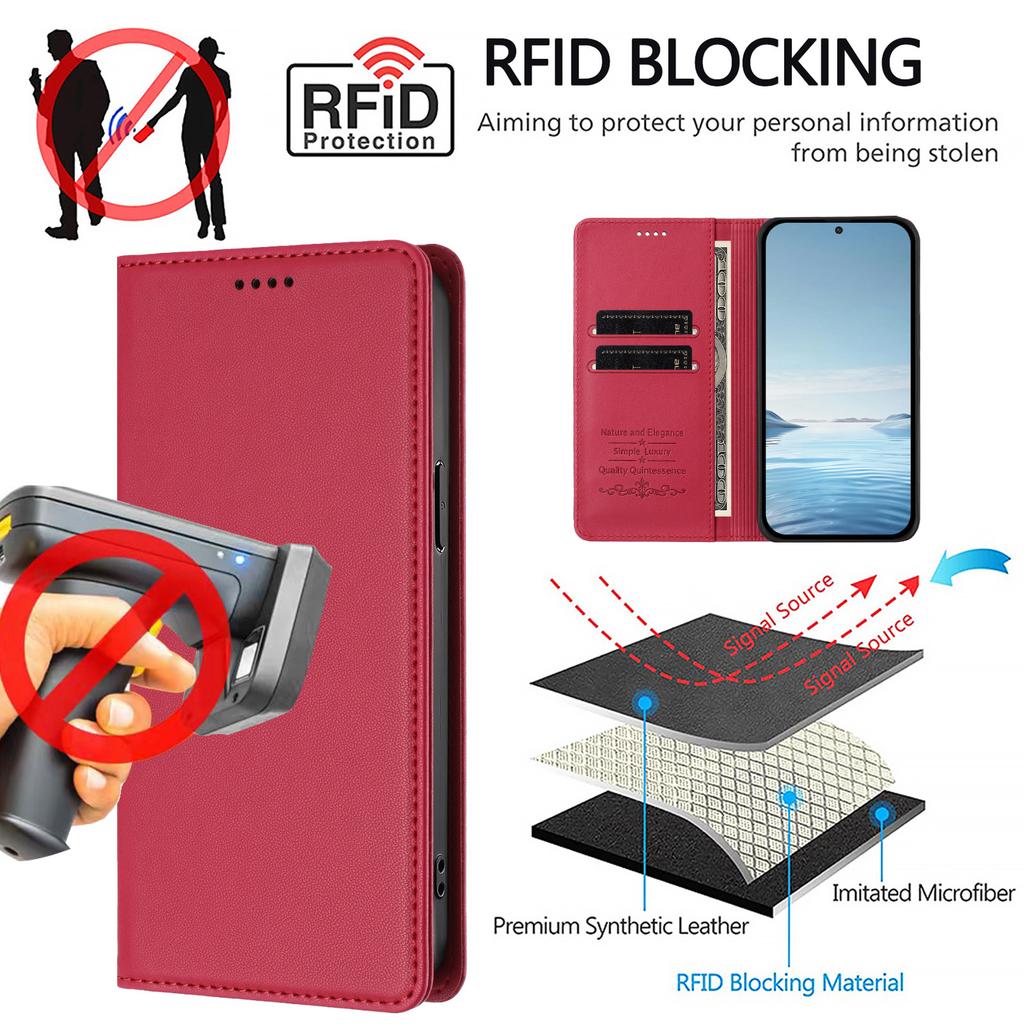 For iPhone Air Case PU Leather Phone Cover with Card Holder Stand
