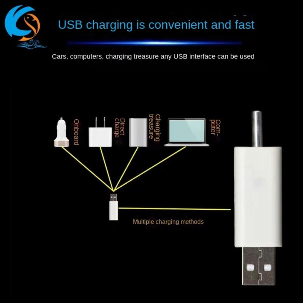 Аксессуары для ночной рыбалки USB-зарядное устройство 1/2 отверстия Электронные поплавки Аккумуляторы для морской рыбалки