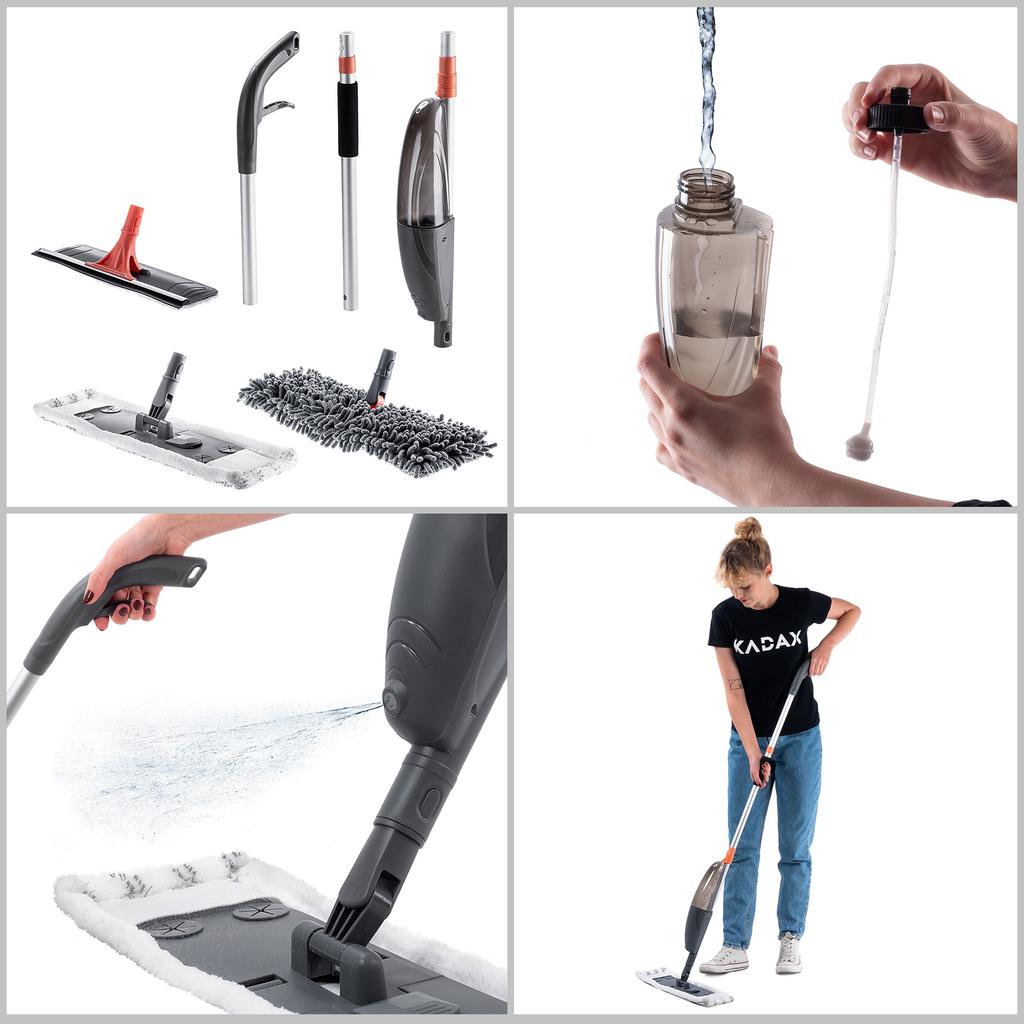 Многофункциональная швабра со спреем 3 в 1.