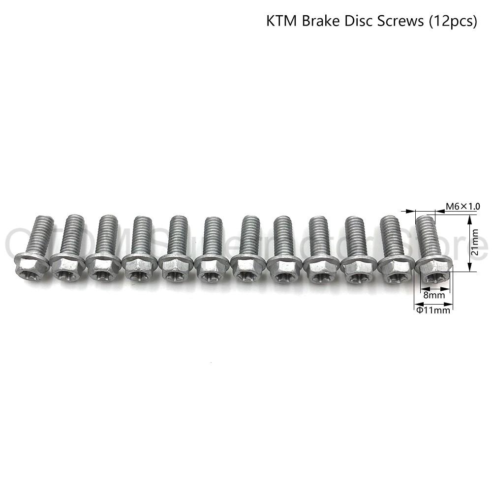 Motorcycle Accessories M8 M6 Bolt Kit Brake Disc Sprocket Fork Protector Fork Shoe Self-tapping Screw For KTM SX SXF XC XCF XCW