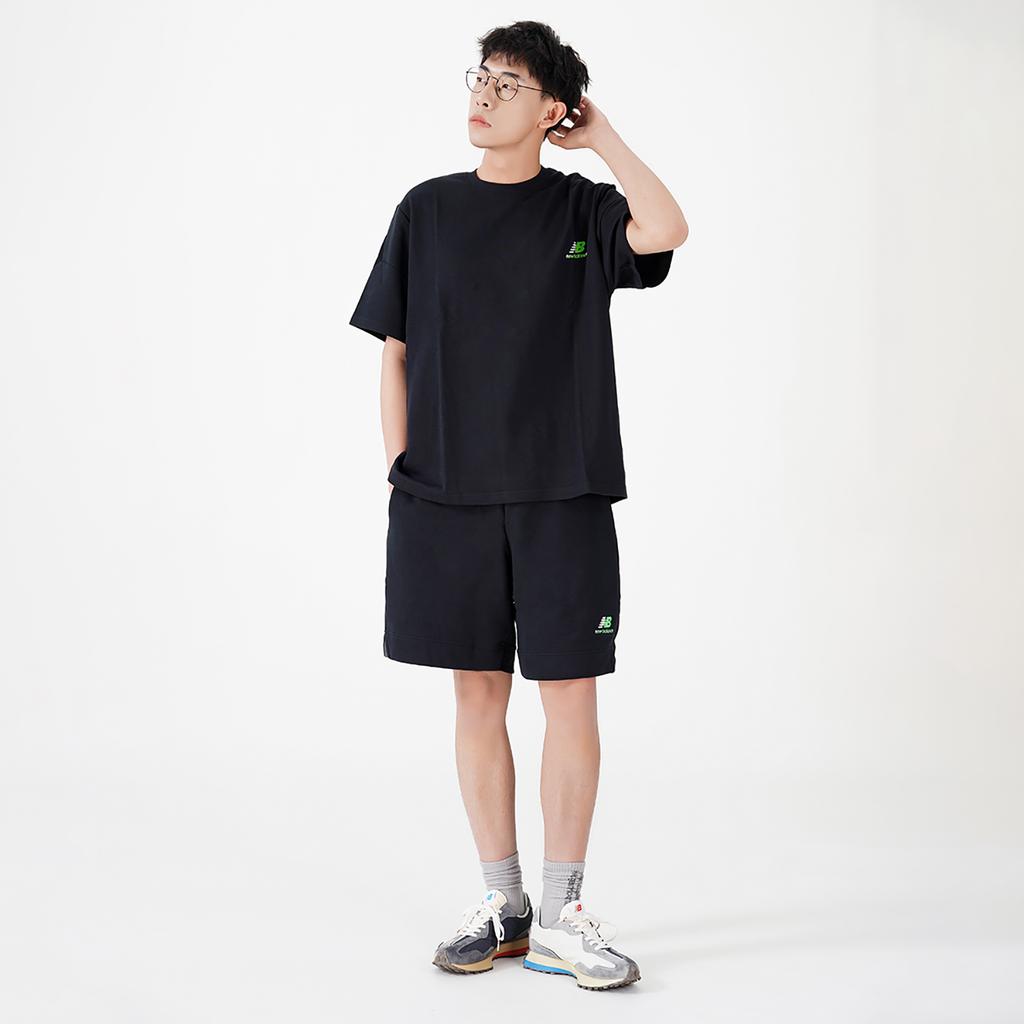 New Balance Стильные повседневные шорты из риса мужские черные AMS22383-BK