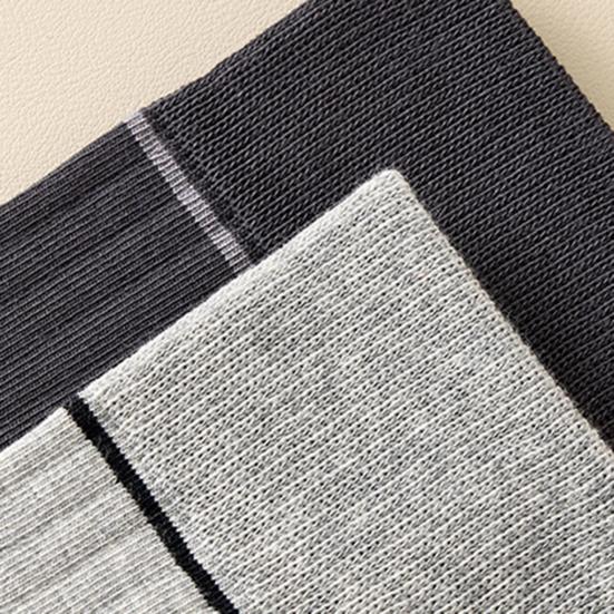 Мужские носки под костюм Хлопковые Антибактериальные В рубчик Средней длины Дышащие Защищающие от запаха Повседневные носки для бизнеса Спорта Все сезоны Повседневная носка