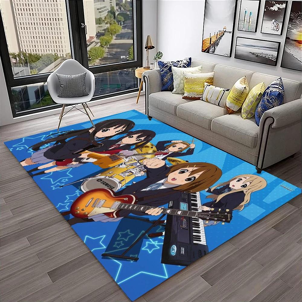 Кавайные Девочки K-ON Мультяшный Милый Лолита Ковер Коврик для Дома Гостиная Спальня Диван Придверный Коврик Декор, Детский Ковер Нескользящий Напольный Коврик