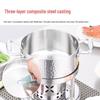 silver hammered glass lid alcohol stove model 17.3cm