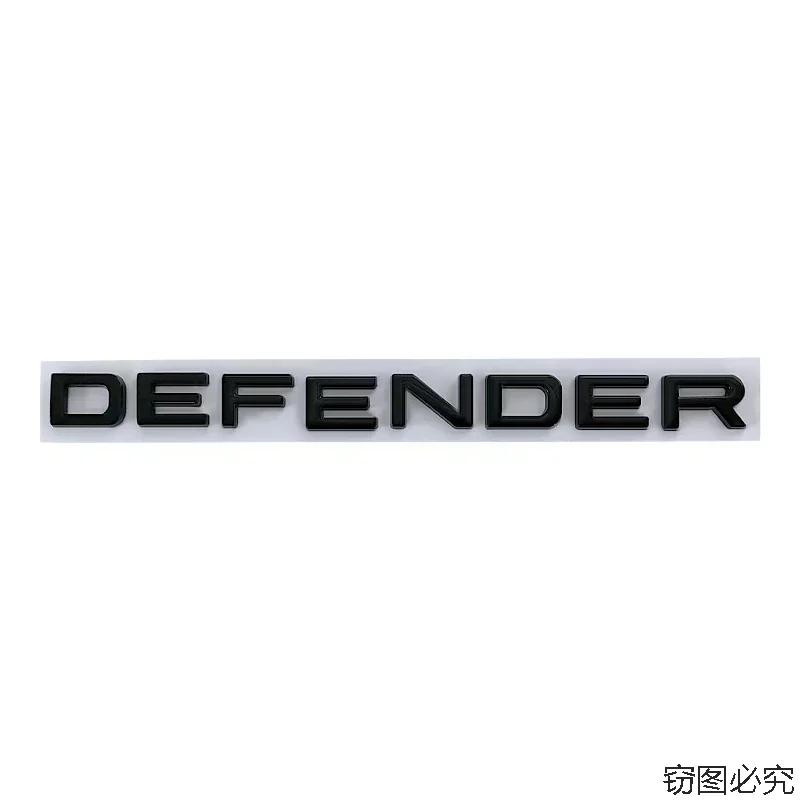 20.4x1.5cm Car Rear Trunk Badge Sticker for Land Rover DEFENDER Letters Emblem Range Rover Evoque Vogue Velar Auto Accessories SA2