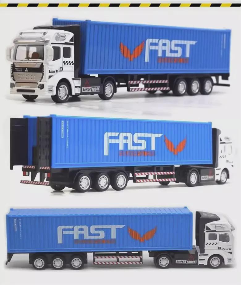Трансграничный сплав большой инженерный транспортный грузовик тягач модель игрушка для мальчиков с английской упаковкой