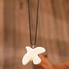 Fashion White Peace Dove Pendant Necklace for Women Vintage Geometric Round Hoop Earrings Jewelry Gift