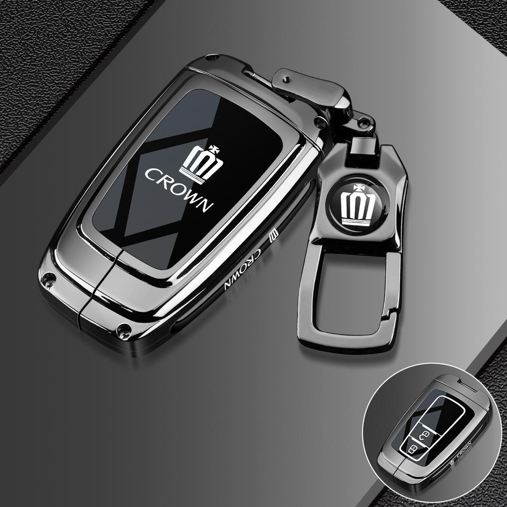 For Toyota Crown Land Release Keycase 2024 13th and 14th Generation Crown Car Special Shell Leather Full Buckle
