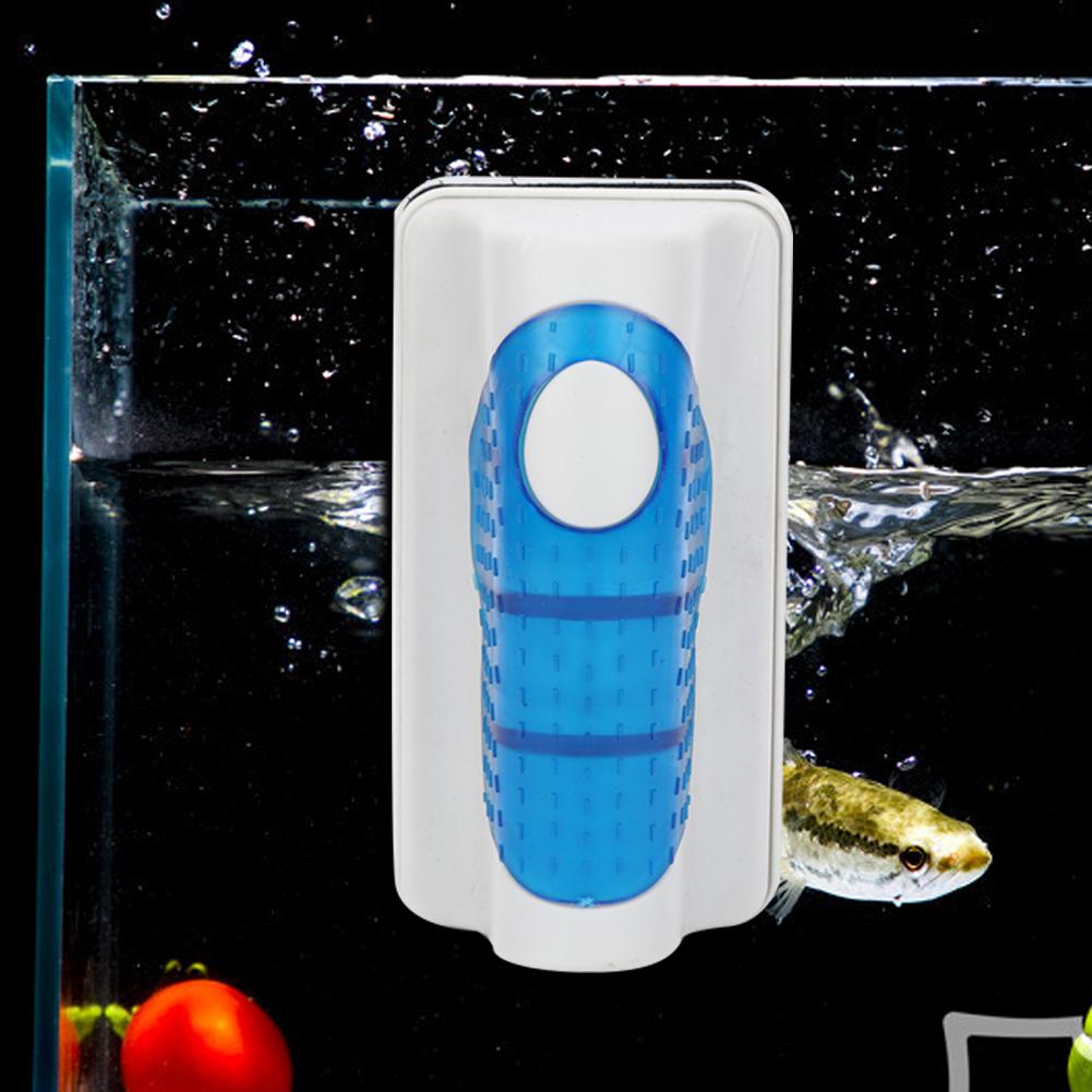 Aquarium Double Sides Magnetic Brush Fish Tank Glass Floating Scraper Cleaning Tool