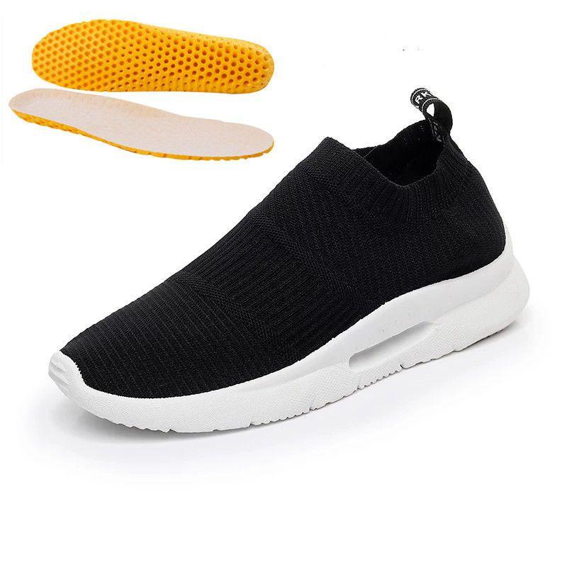 2024 New Spring Casual Woman Designer Shoes Sneakers Breathable Heightening Women Shoes Mesh Slip-On Platform Shoes