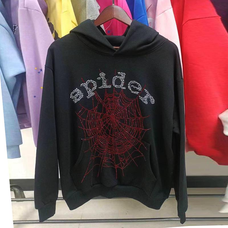 Heavyweight Spider Web Foam Print Fleece Hoodie (450G)