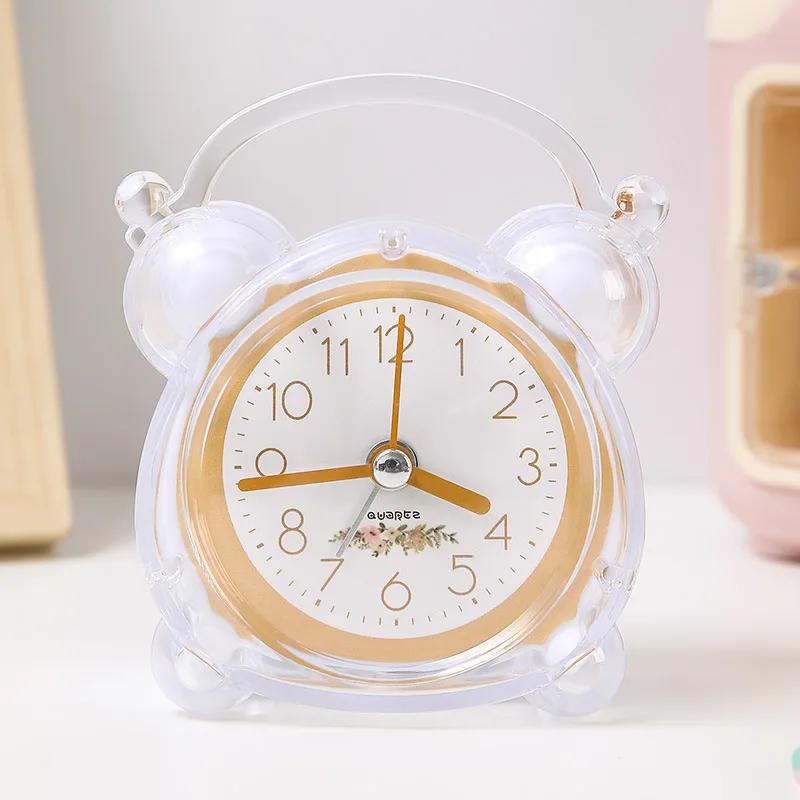 New Cute Luminous Alarm Clock - Creative Silent Snooze Wake-Up Clock for Boys and Girls