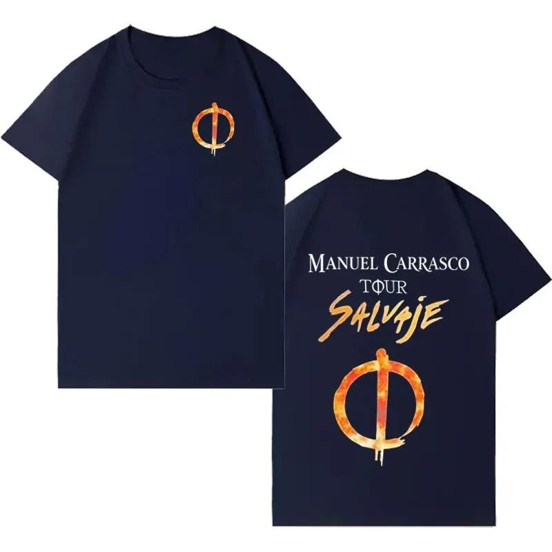 Unisex Women Cotton Cozy Casual Oversized T Shirt Hip Hop Tshrits Rapper Unisexuel Carrasco Salvaje Tour Hot Sale High Quality Tshirt