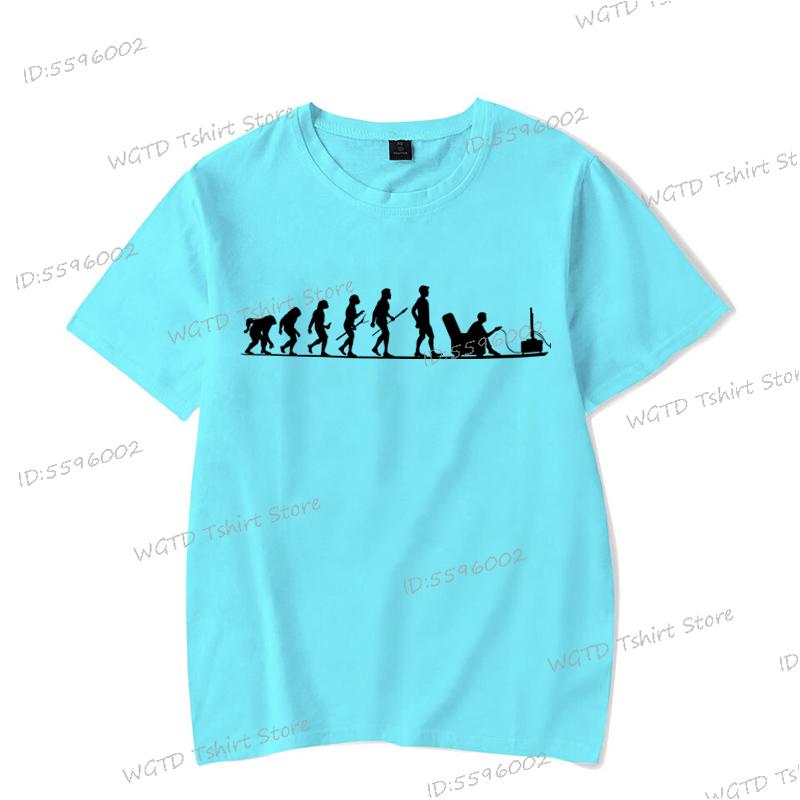 Эволюция Геймера Футболка Смешной Подарок для Геймеров Футболки для Видеоигр для Мужчин С Круглым Вырезом Смешная Эволюция Геймеров Летние Топы Одежда
