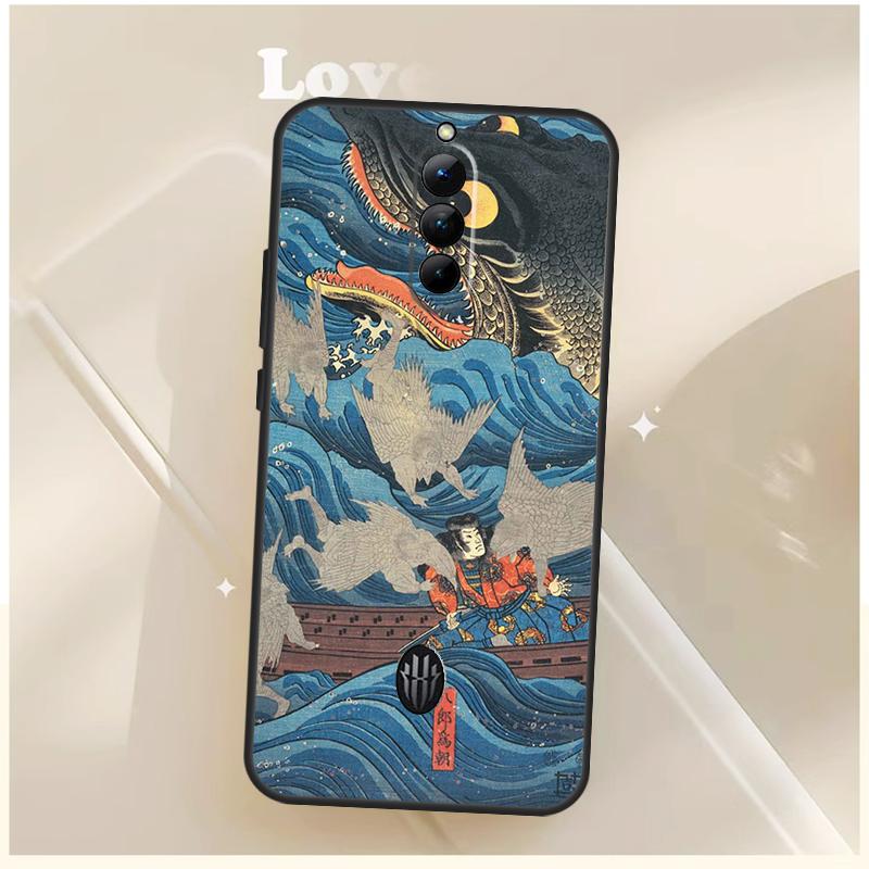 Японский паб Волна Аниме Арт Чехол Для ZTE Nubia Red Magic 10S 9S 8S 8 9 10 11 Pro Plus 6 7 7S 6S Для RedMagic 10 Air Чехол
