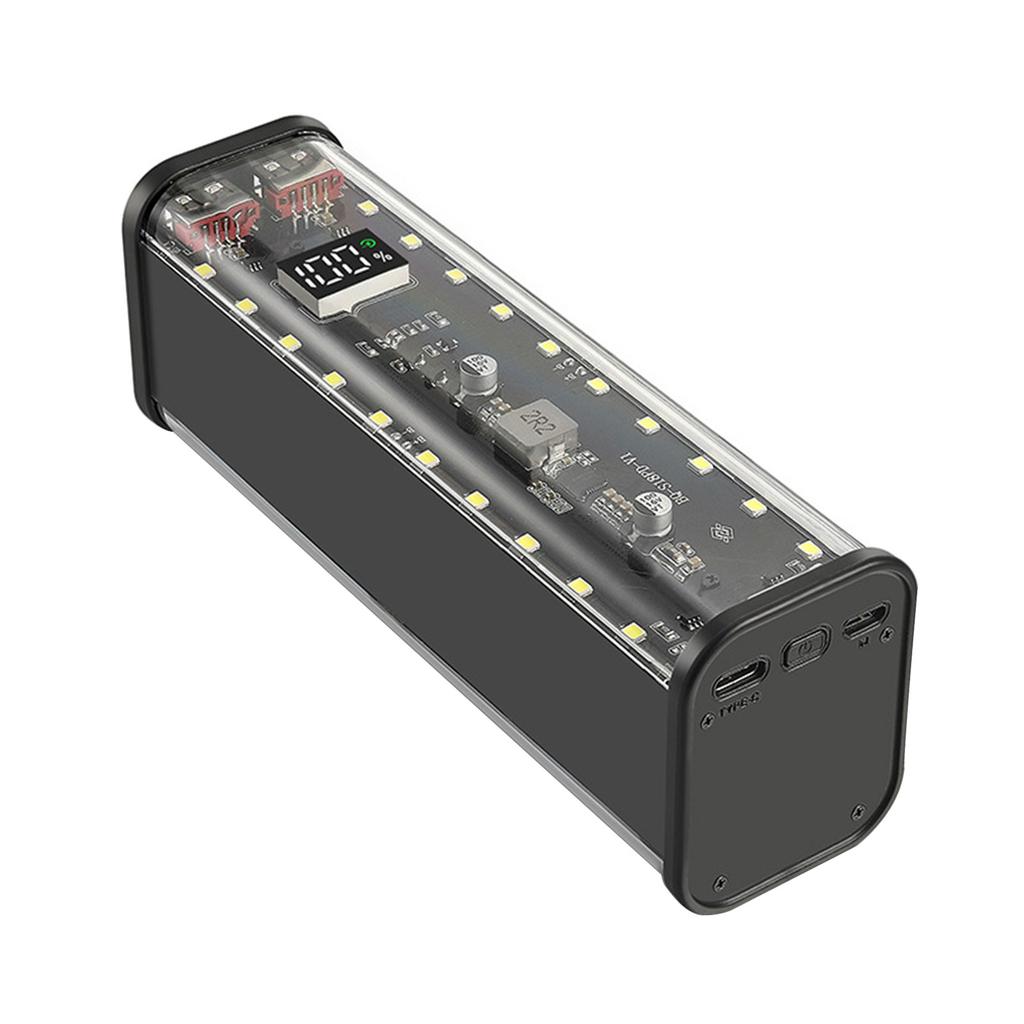 Съемный чехол для аккумулятора 18650 с ЖК-дисплеем DIY Power Bank Shell для быстрой зарядки USB C PD QC3.0 Функция зарядки