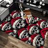 Christmas Santa Skull Chair Mat - Anime Cartoon Design, Non-Slip Carpet for Office, Home Decor, Living Room, Bedroom, Gaming Room & Dormitory.R036