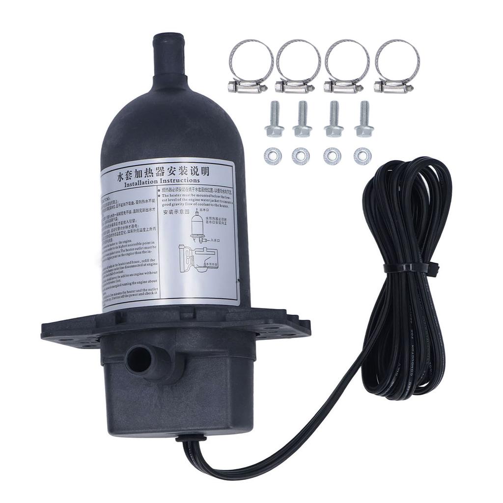 Подогреватель водяной рубашки двигателя 1000 Вт с постоянной температурой, предпусковой подогреватель с низкой вибрацией, подогреватель охлаждающей жидкости двигателя 120 В