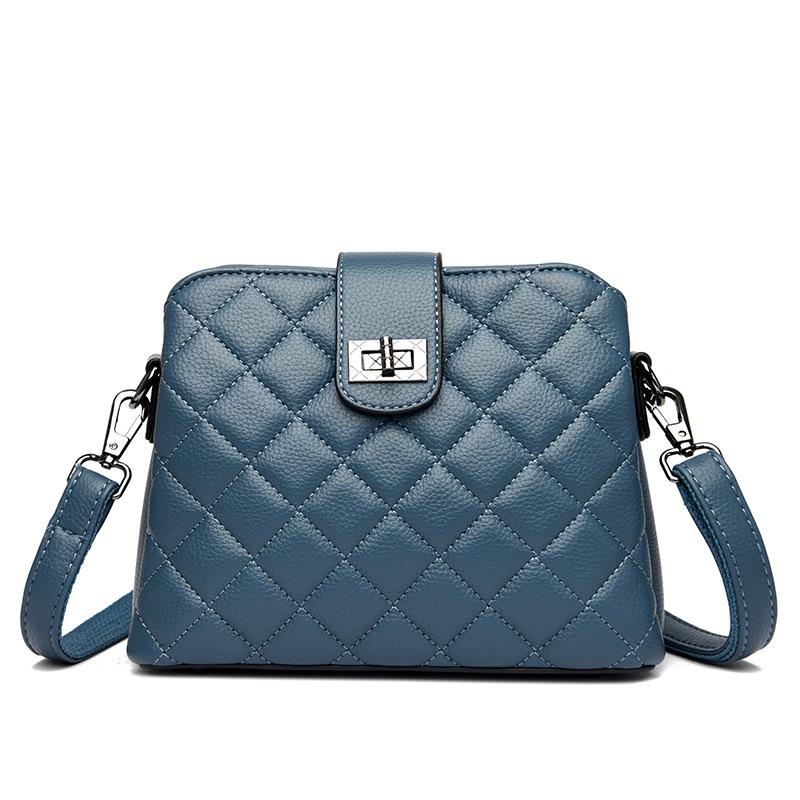 Новая простая корейская модная сумка-доктор с бриллиантами из коровьей кожи, универсальная сумка через плечо, большая вместительная сумка-ведро