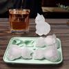 French Bulldog Ice Cube Mold Flexible Silicone Tray with Safety Cover Novelty Animal Shape 3D Ice Maker for Whiskey Cocktails Juice Fun Bulldog