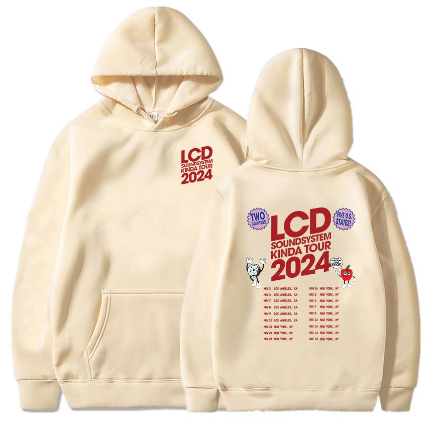 LCD Soundsystem Электронная Рок-группа Худи 2024 Тур Графический Принт Свитшоты Женская Одежда Готика Хэви Метал Sudadera