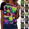 Women's T Shirt Tee Print Short Sleeve Daily Weekend Fashion Basic Regular Top St. Patrick's Day