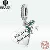 Шарм из стерлингового серебра 925 пробы, теплое дерево любви и жизни, мы семья, подходят оригинальные подвески, браслеты «сделай сам», ювелирные изделия
