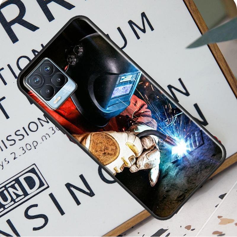 Чехол для сварщика для Realme C21 C11 C15 GT Neo2 Master 8 Pro 8i OnePlus 9 Pro 8T 9R Nord2, чехол