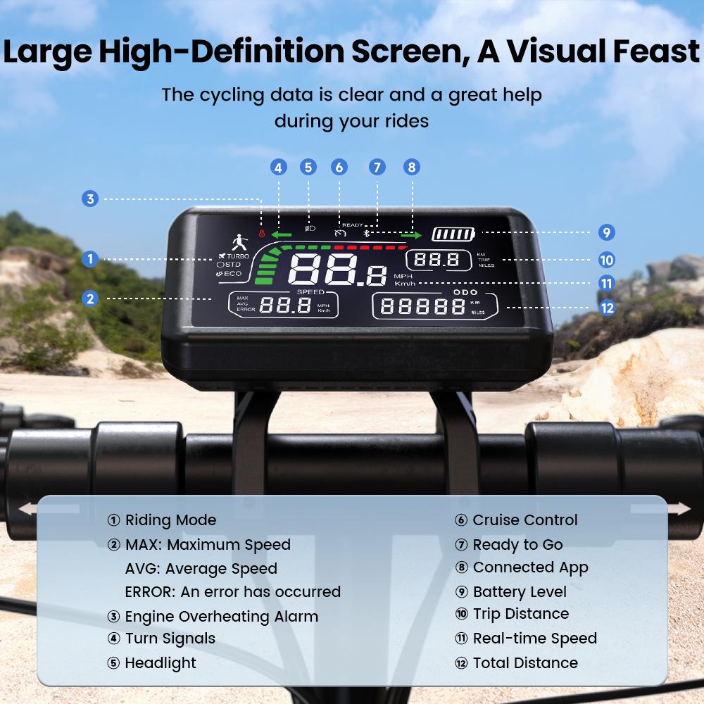 iScooter W9 Adult Electric Scooter, 48 V 14 Ah 1000 W, 45 Km/h, 45 Km Range, Dual Shock Absorbers, Disc Brakes, Electronic Brakes