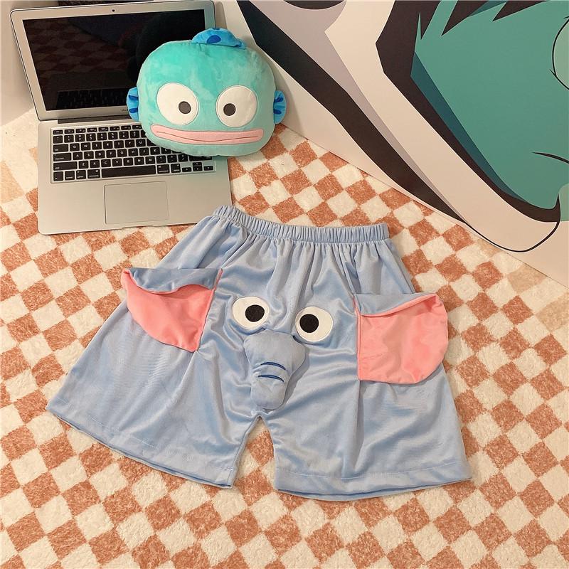 3D Милые шорты со слоном - Унисекс летние пижамные штаны