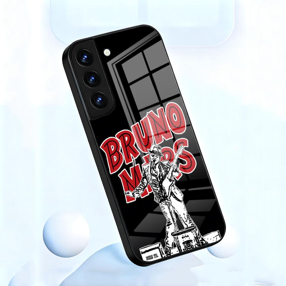 Чехол для телефона B-Bruno M-mars Для Samsung A56 A36 A26 A16 A15 A25 A35 A55 A14 A34 A24 A54 Стеклянный чехол