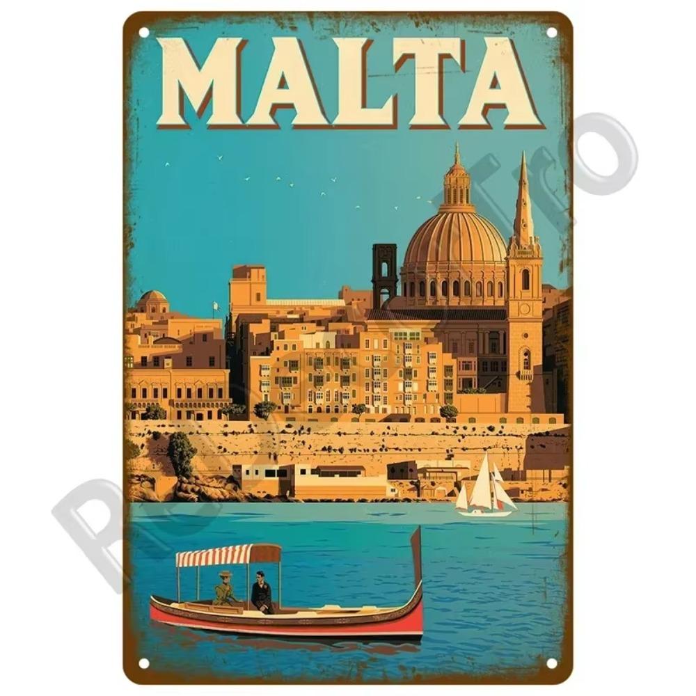 1PC Transform Your Space This Summer: 1PC Exquisite Vintage Metal Plaque, Perfect for Coastal Decor In Homes, Beach Bars & More