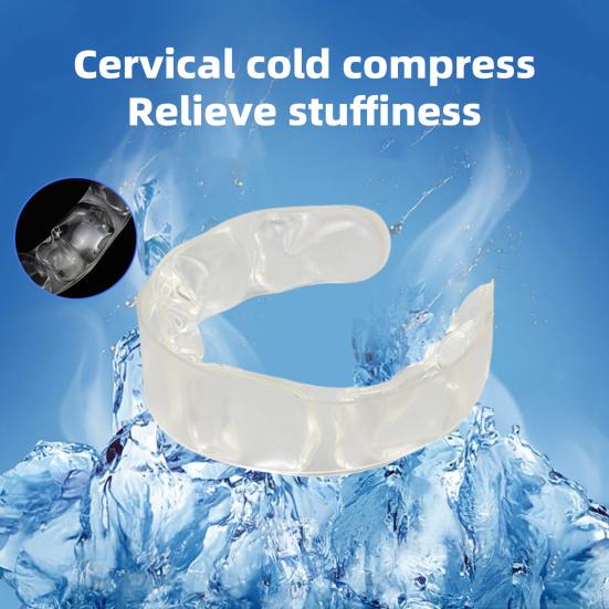 Summer Neck Cooling Tube Wearable Neck Cooler Lightweight Reusable Ice Cold Ring Outdoor Heatstroke Prevention Portable Neck Wrap Collar