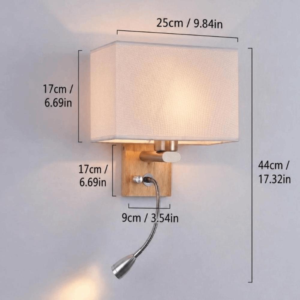 with Rotary Switch Wall Sconce Light E26/E27 Compatible Sconce Wall Lantern Fixture  Reading Nook