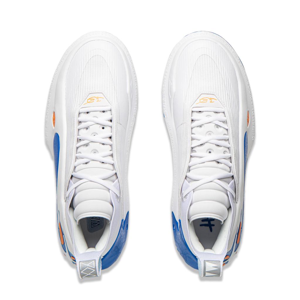 Li-Ning Мужские кроссовки Way Of Wade 11 Draft Day белые синие оранжевые ABAU049-26