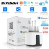 Sixwgh Tuya Smart Socket Wifi 16a/20a Eu Us Uk Au Plug With Monitoring Timing Function Smart Home Electronic Power Outlet Alexa