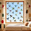 1set 12pcs 12 styles PVC Window Static Stickers Window Decorations Bird 300x200x0.2mm 1pc/style
