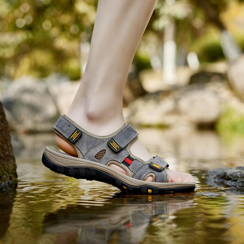 Мужские летние пляжные сандалии, обувь для прогулок, мужские сандалии, размеры 38-48