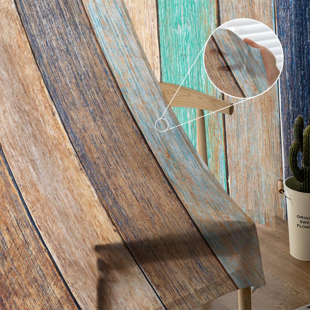 Винтажные текстуры дерева, современные шторы для гостиной, прозрачные тюлевые шторы, прозрачные оконные занавески для спальни, аксессуары, декор